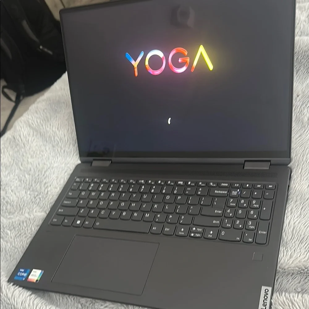 Lenovo Black Laptop Sleek Design Matte Finish